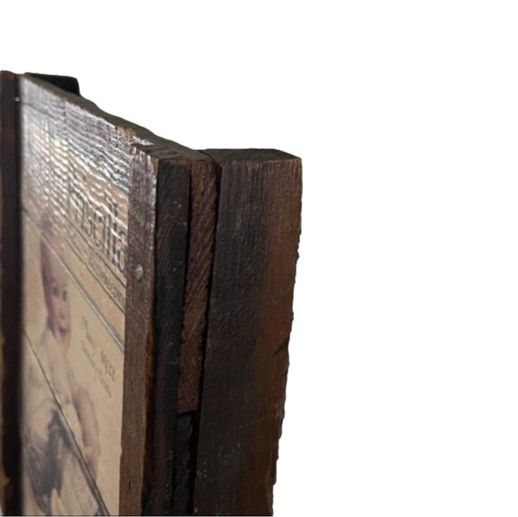 𝅺VINTAGE1922 Wooden Wall Hanging Art Décor Modern Priscilla Magazine Cover Baby - Picture 5 of 10